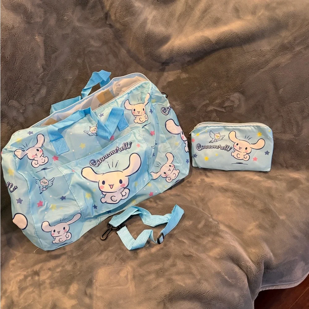 ❤️❤️SANRIO MYSTERY BUNDLE with Cinnamoroll Crossbody Duffle and Pouch